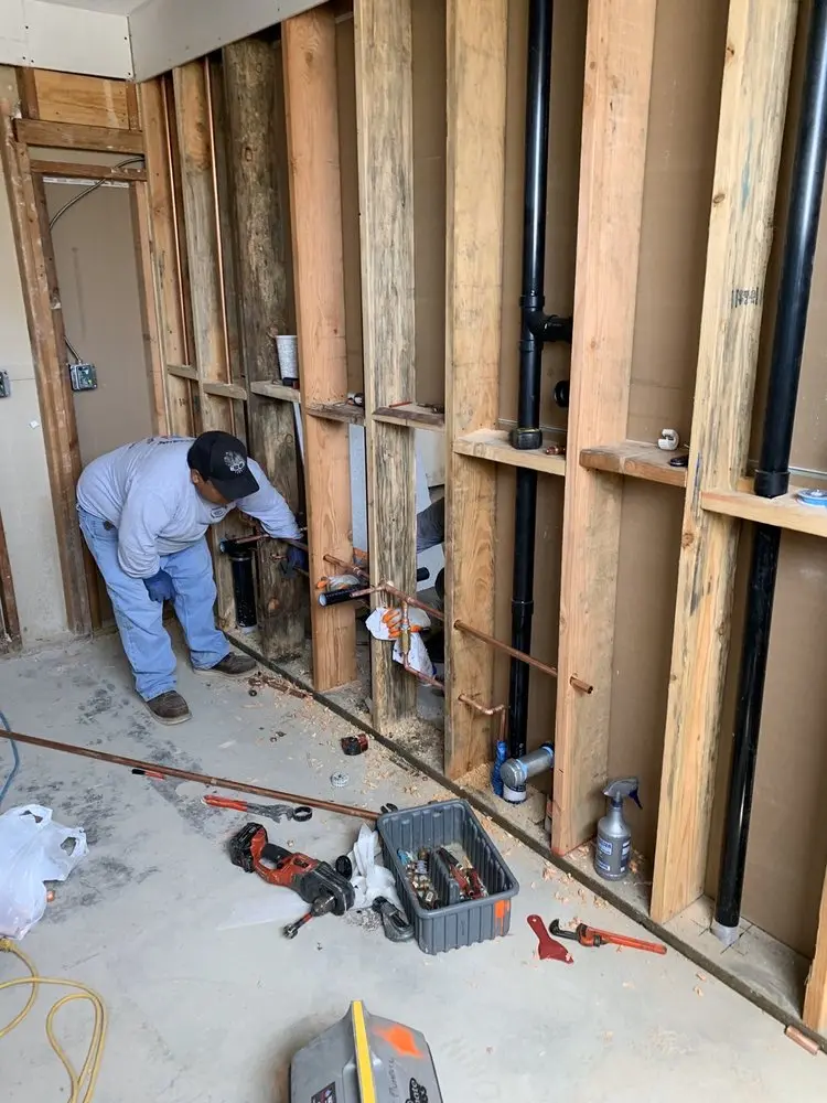 Commercial rough-in plumbing for Water Heater Replacement in Woodruffs Gap